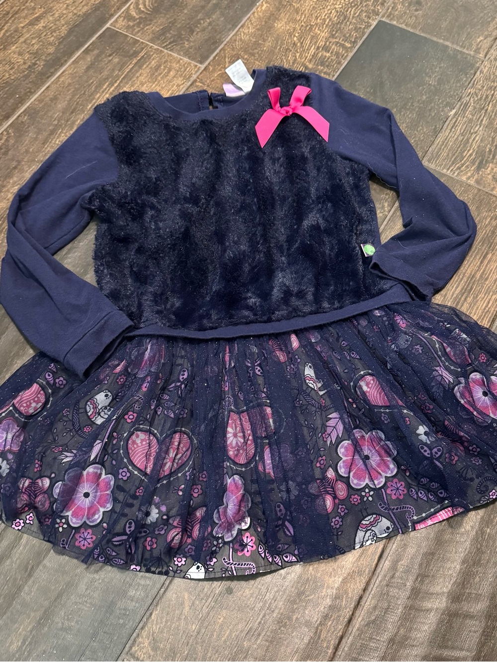 EUC Dollie & Me Plush & Tulle Tunic Top